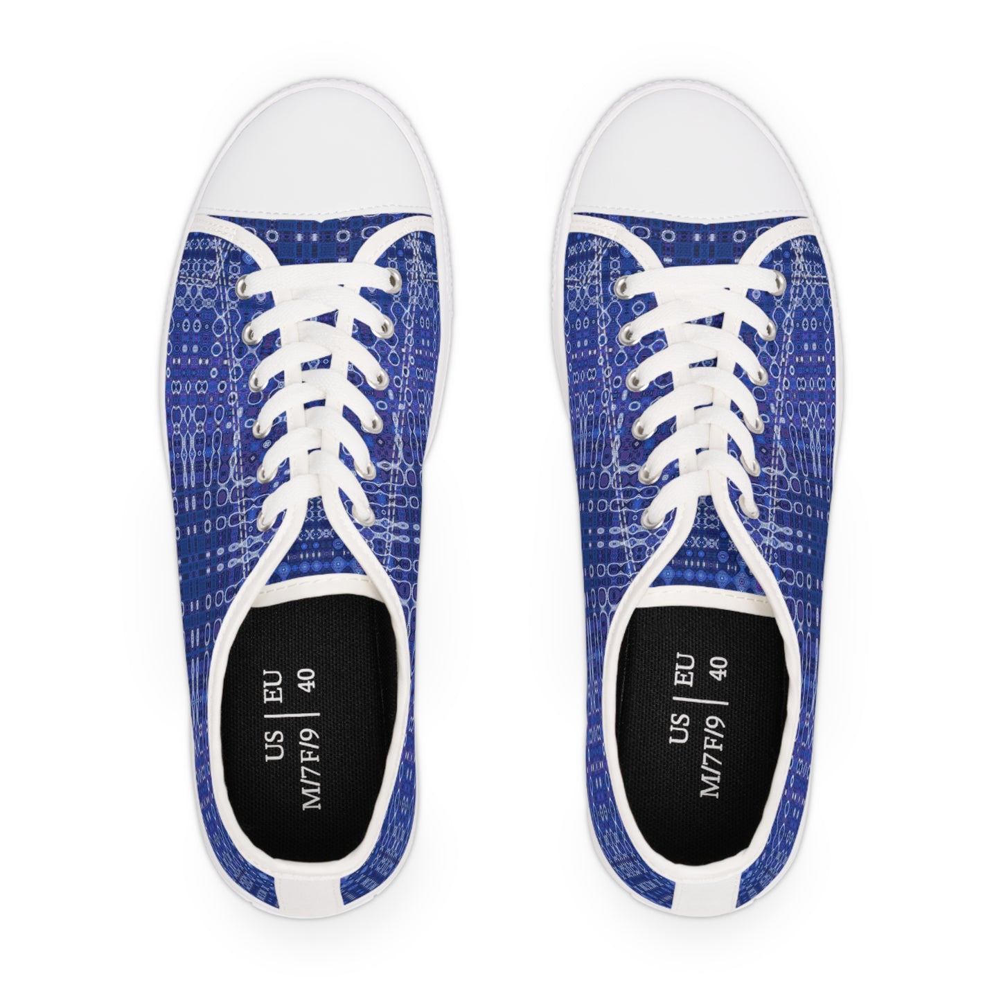 "Looped Circuits" JoySneaks Women's Low Top Sneakers