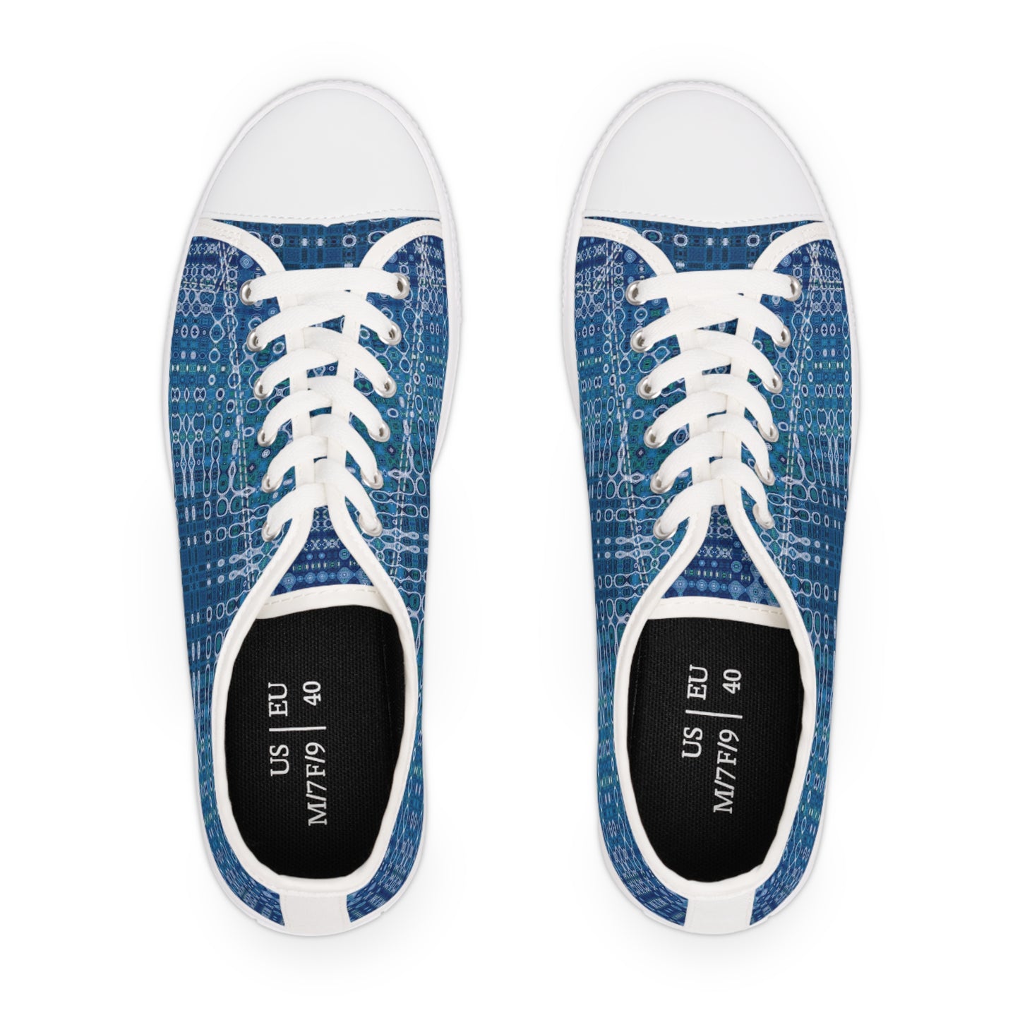 "Looped Circuits" JoySneaks Women's Low Top Sneakers