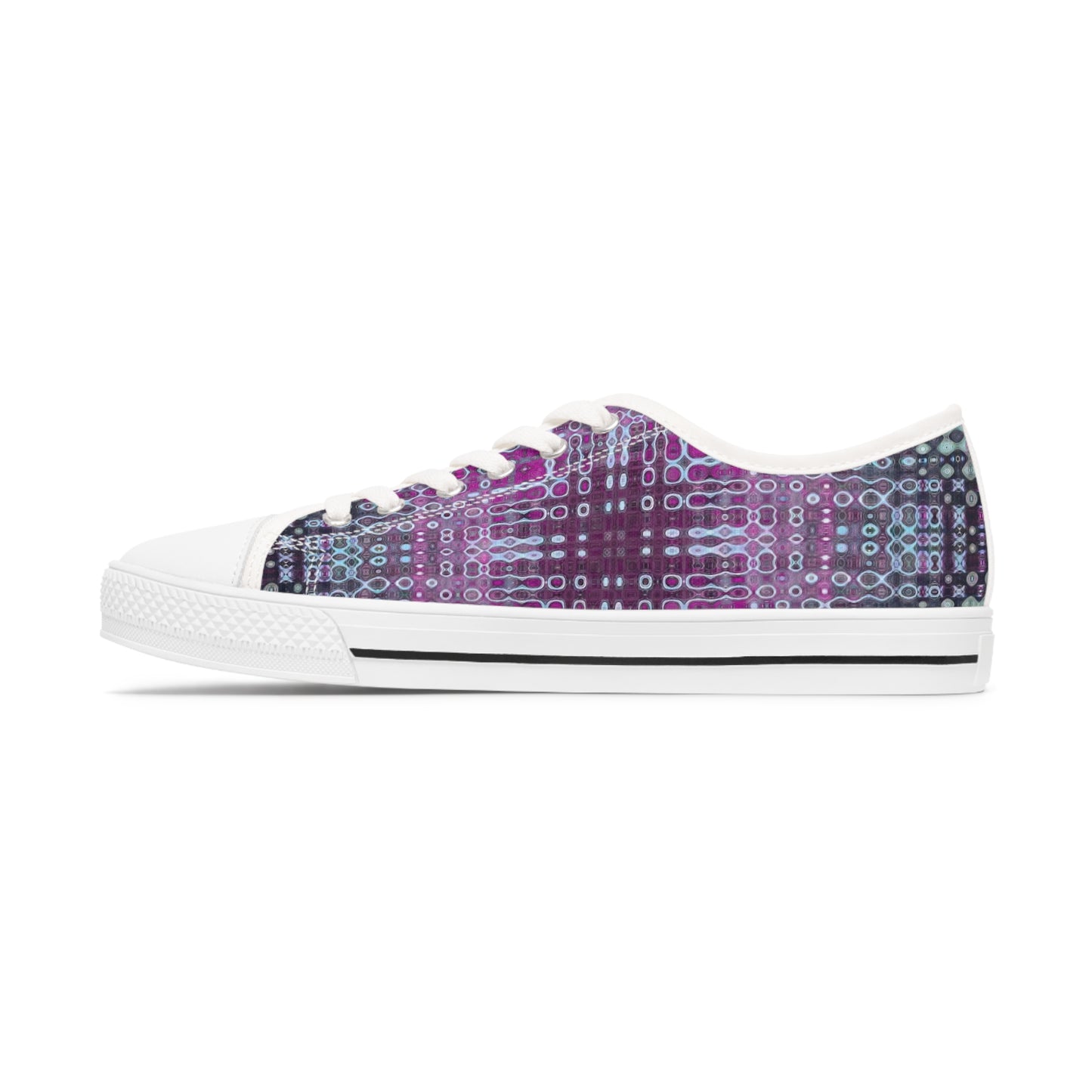 "Looped Circuits" JoySneaks Women's Low Top Sneakers