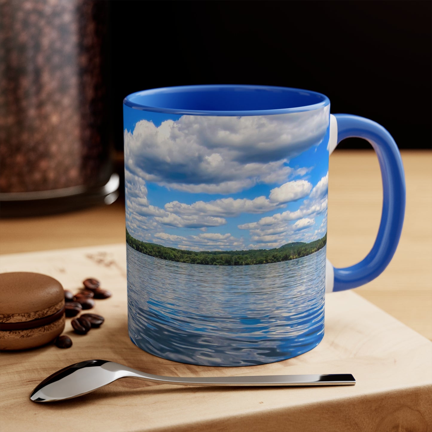 "Impossibly Blue" HueBrew Accent Coffee Mug, 11oz