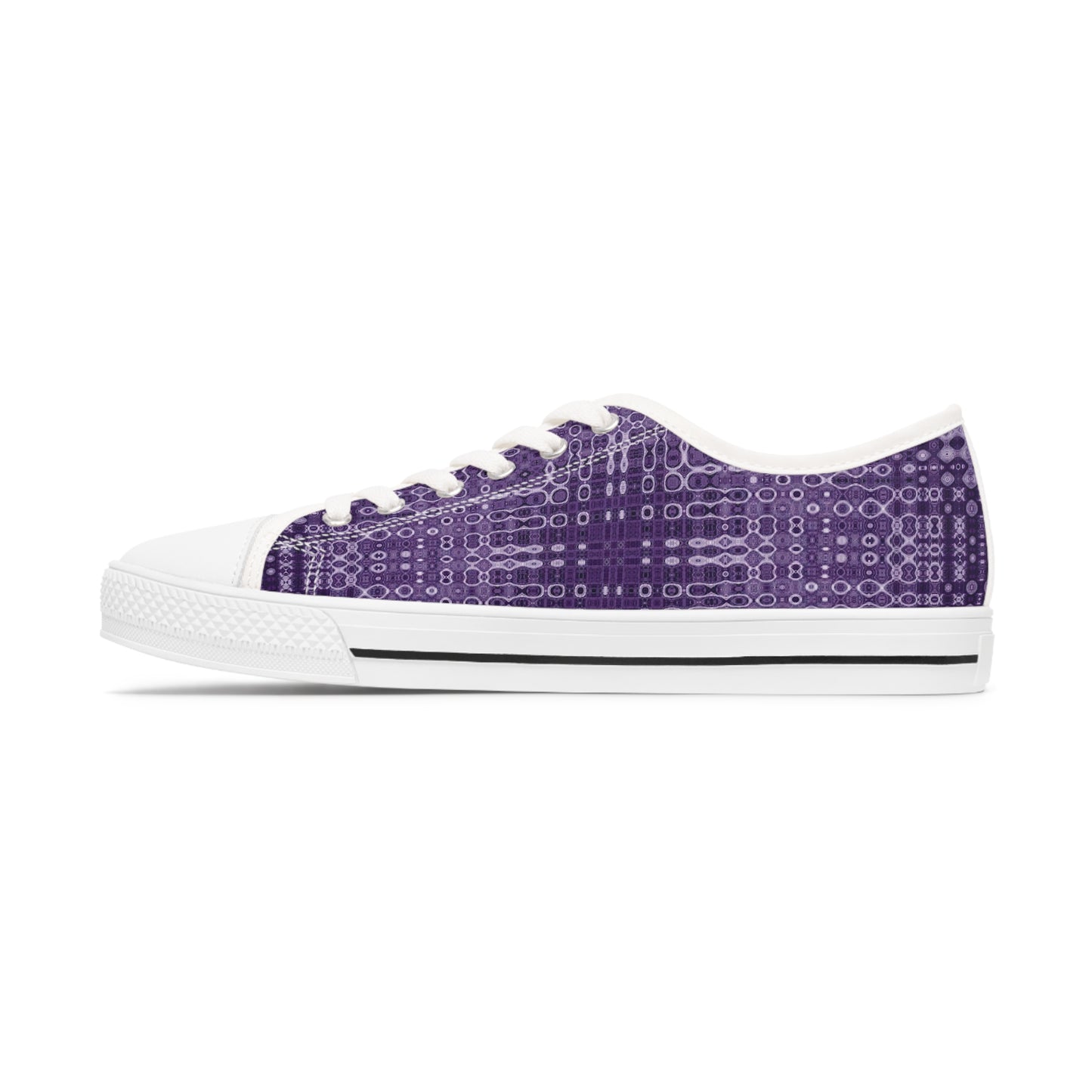 "Looped Circuits" JoySneaks Women's Low Top Sneakers