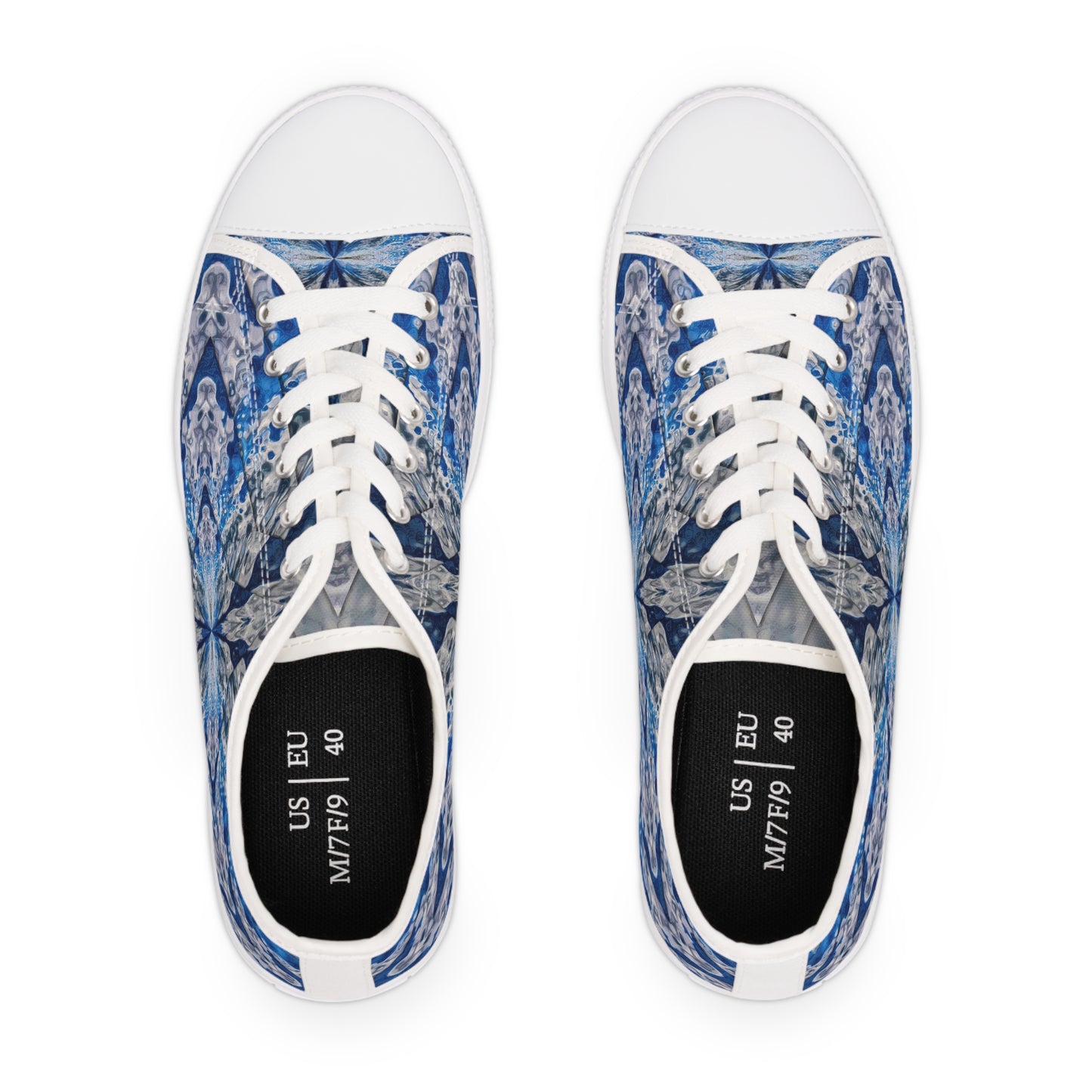 "Aqua Math" JoySneaks Women's Low Top Sneakers