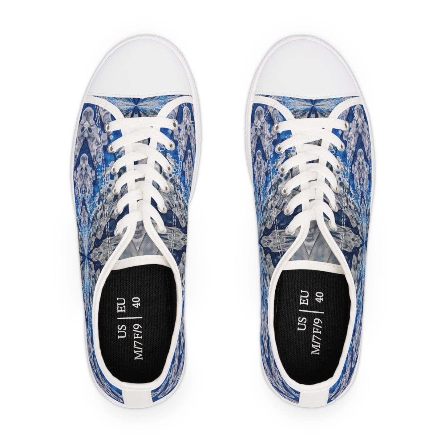 "Aqua Math" JoySneaks Women's Low Top Sneakers