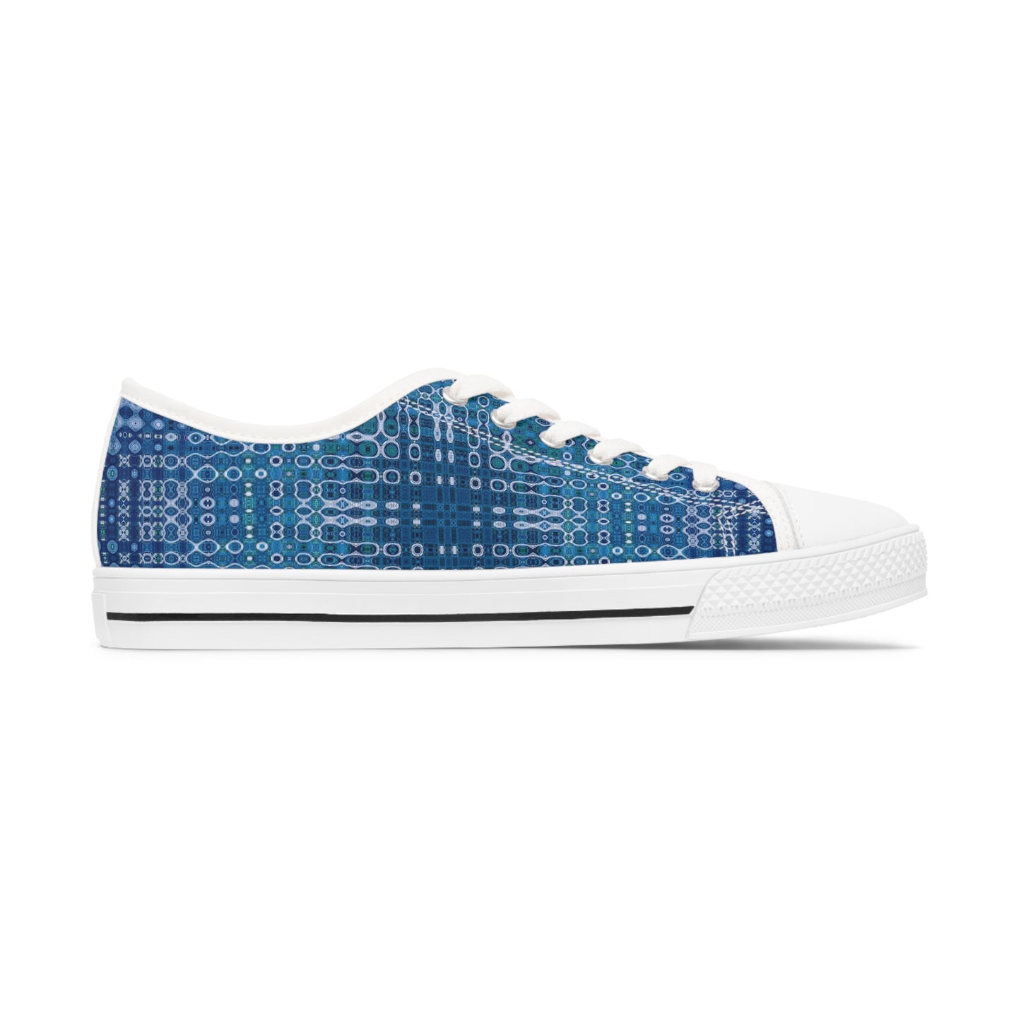 "Looped Circuits" JoySneaks Women's Low Top Sneakers - Multiple Colors