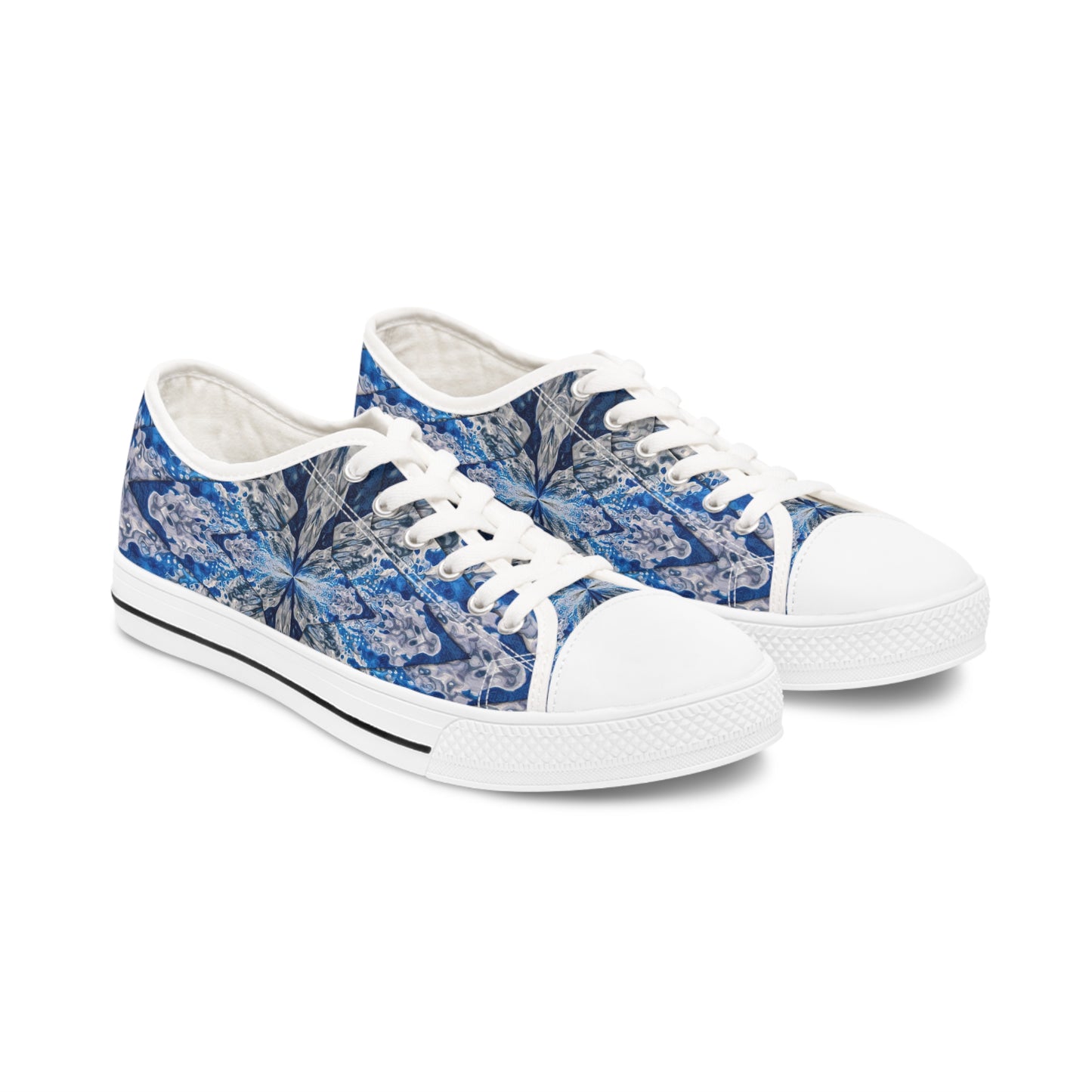 "Aqua Math" JoySneaks Women's Low Top Sneakers