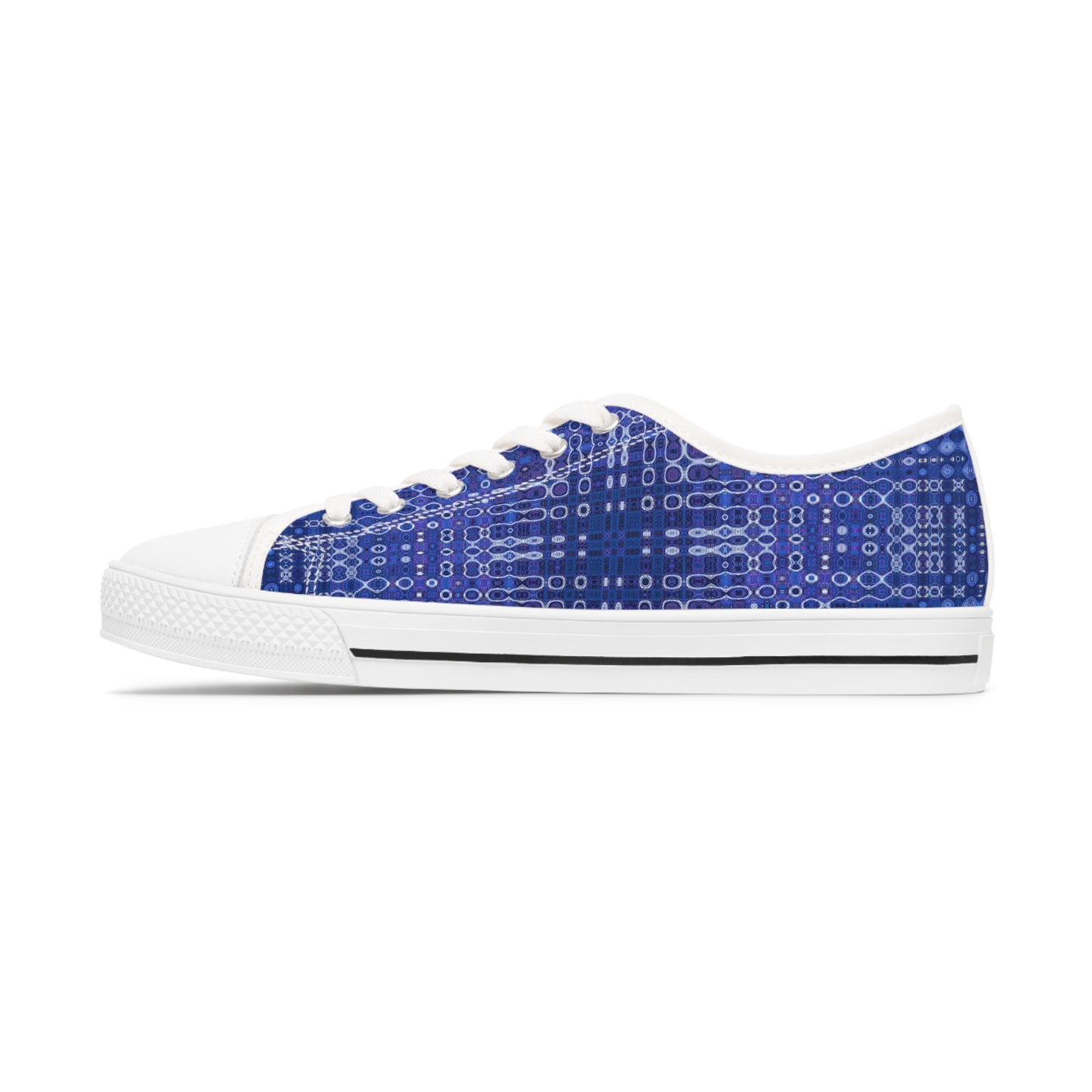 "Looped Circuits - Purple/Blue" JoySneaks Women's Low Top Sneakers