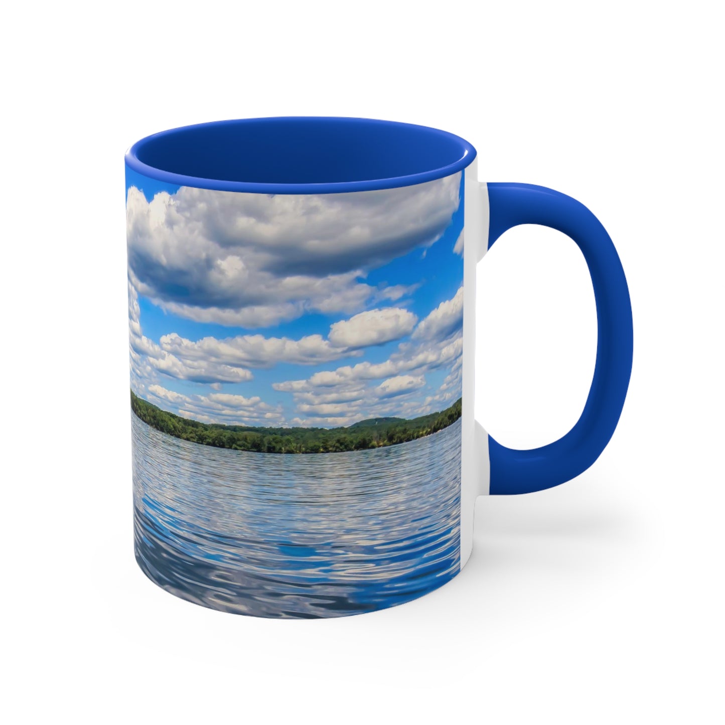 "Impossibly Blue" HueBrew Accent Coffee Mug, 11oz
