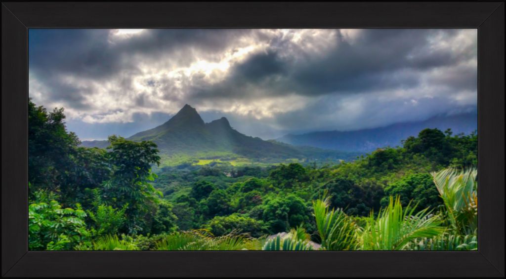 "Storm Clouds Over Olomana" Fine Art Print