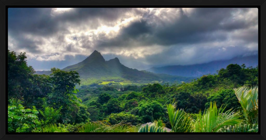 "Storm Clouds Over Olomana" Fine Art Print