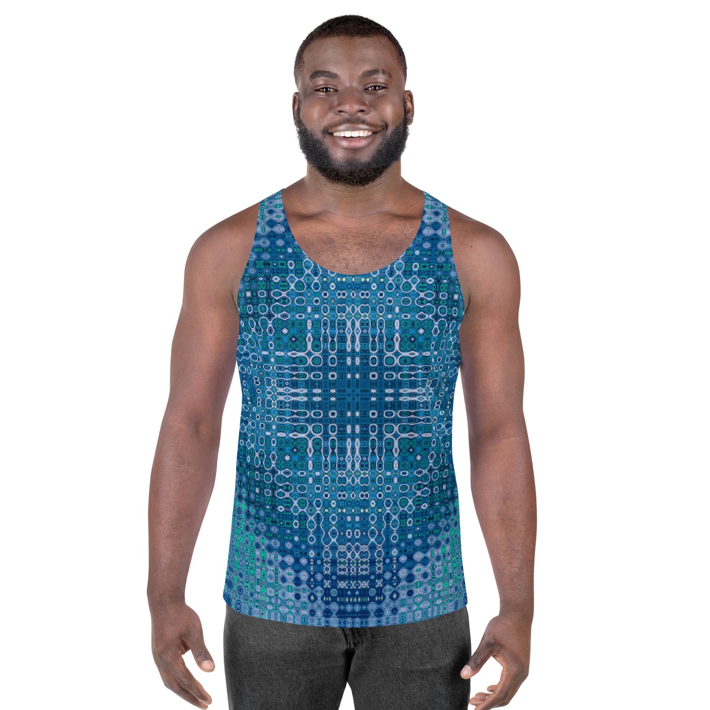 "Looped Circuits" Vivacore Men's Tank Top