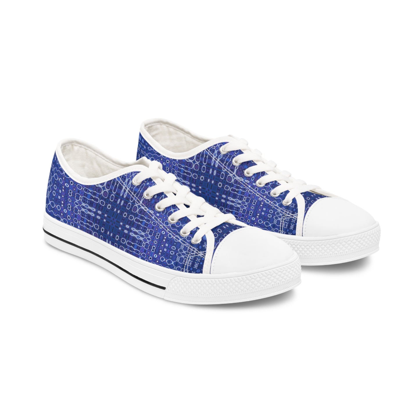 "Looped Circuits" JoySneaks Women's Low Top Sneakers - Multiple Colors
