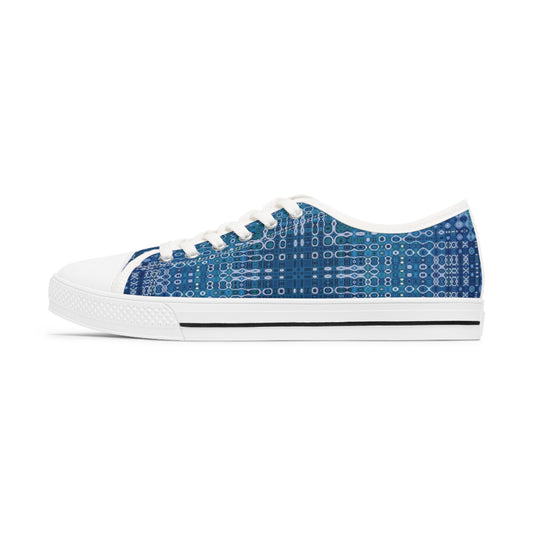 "Looped Circuits" JoySneaks Women's Low Top Sneakers