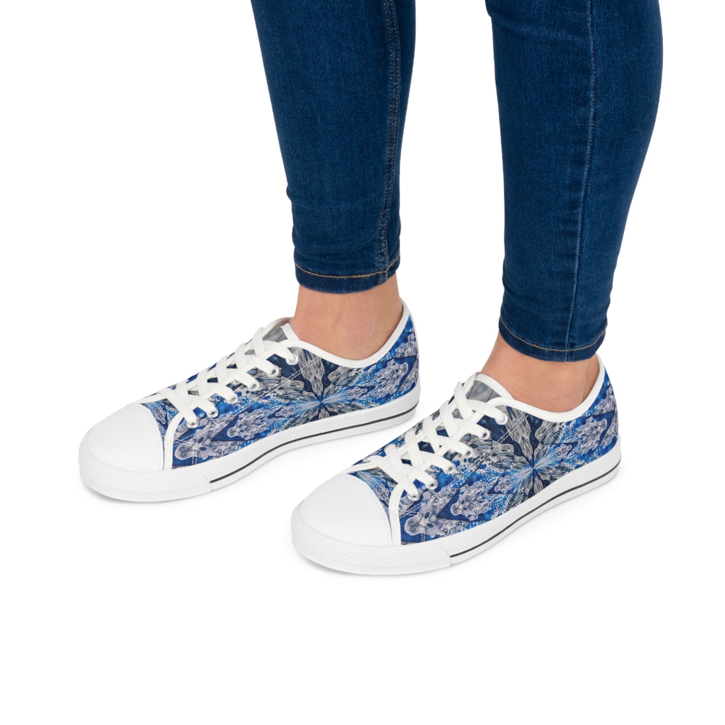"Aqua Math" JoySneaks Women's Low Top Sneakers