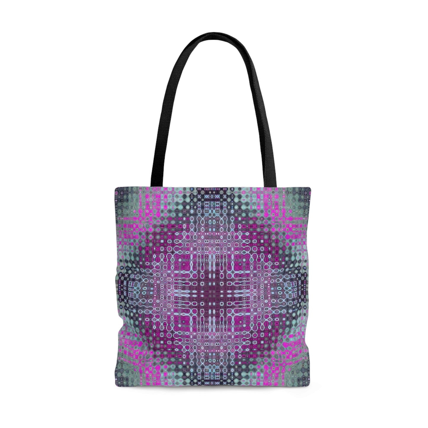 "Looped Circuits - Pink/grey" Panache Tote Bag
