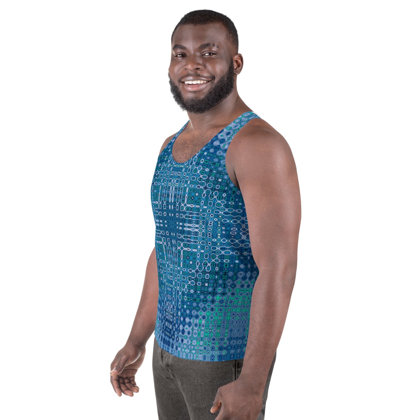 "Looped Circuits" Vivacore Men's Tank Top