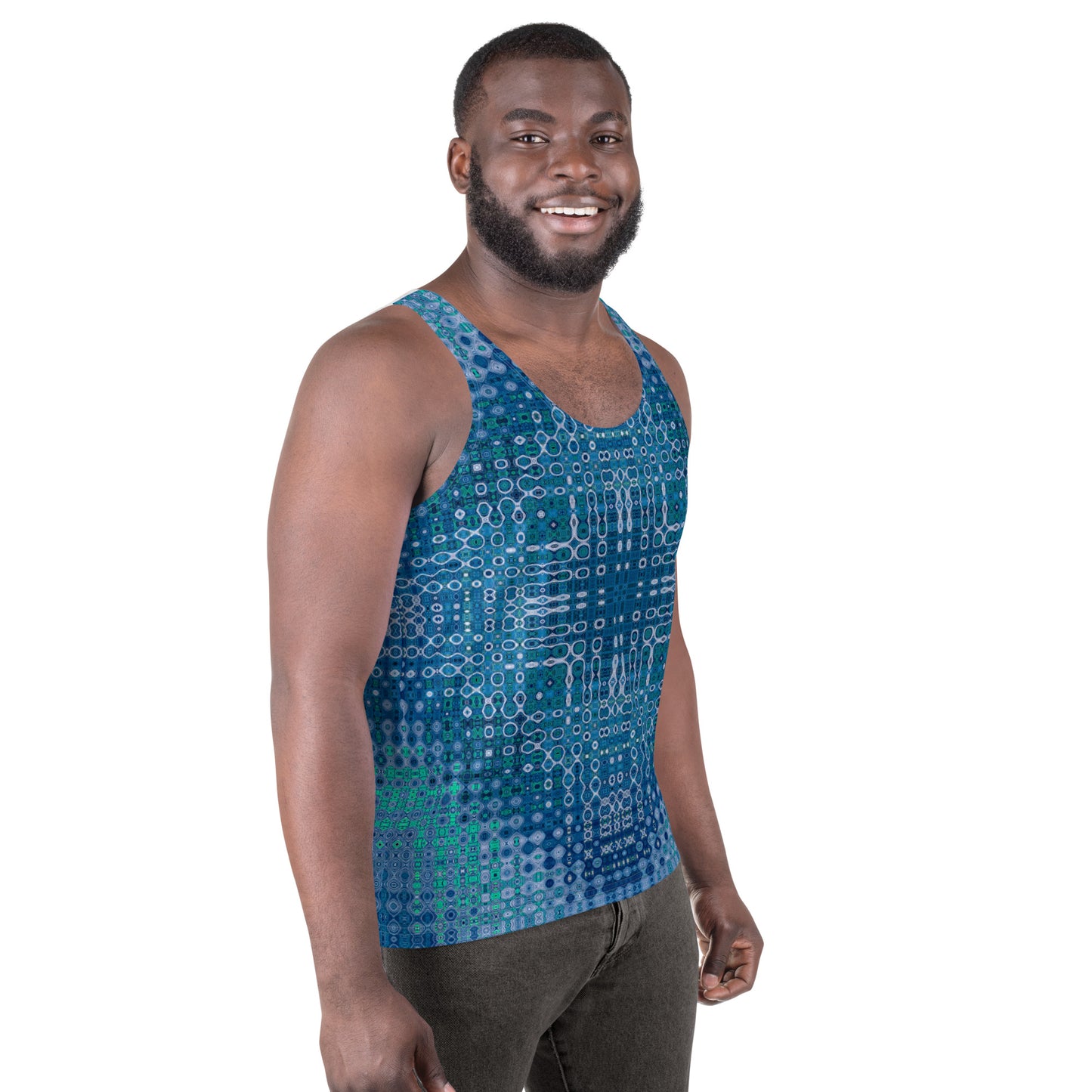 "Looped Circuits" Vivacore Men's Tank Top